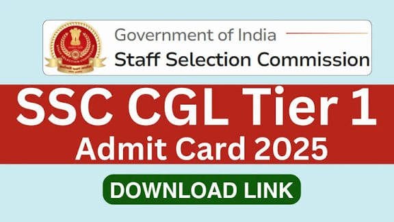 Ssc cgl Tier -1 admit card notification 2025