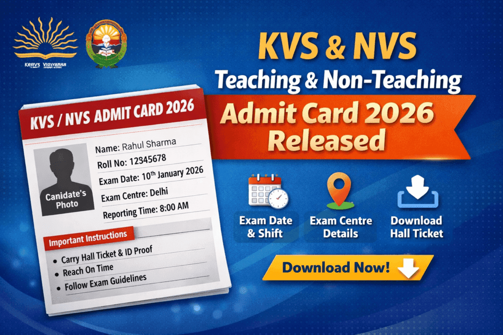 kvs admit card image