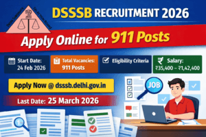 DSSSB Recruitment 2026